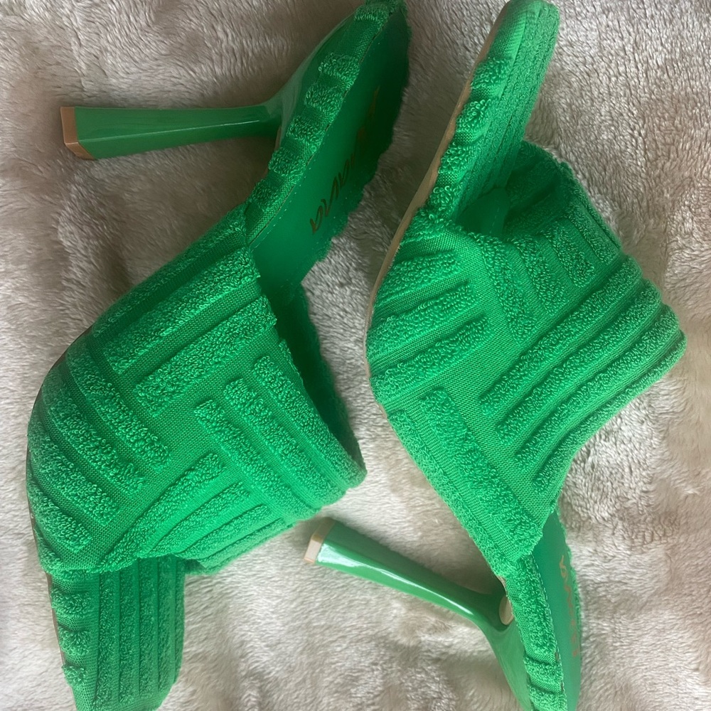 Green Liliana Mules Size 10
